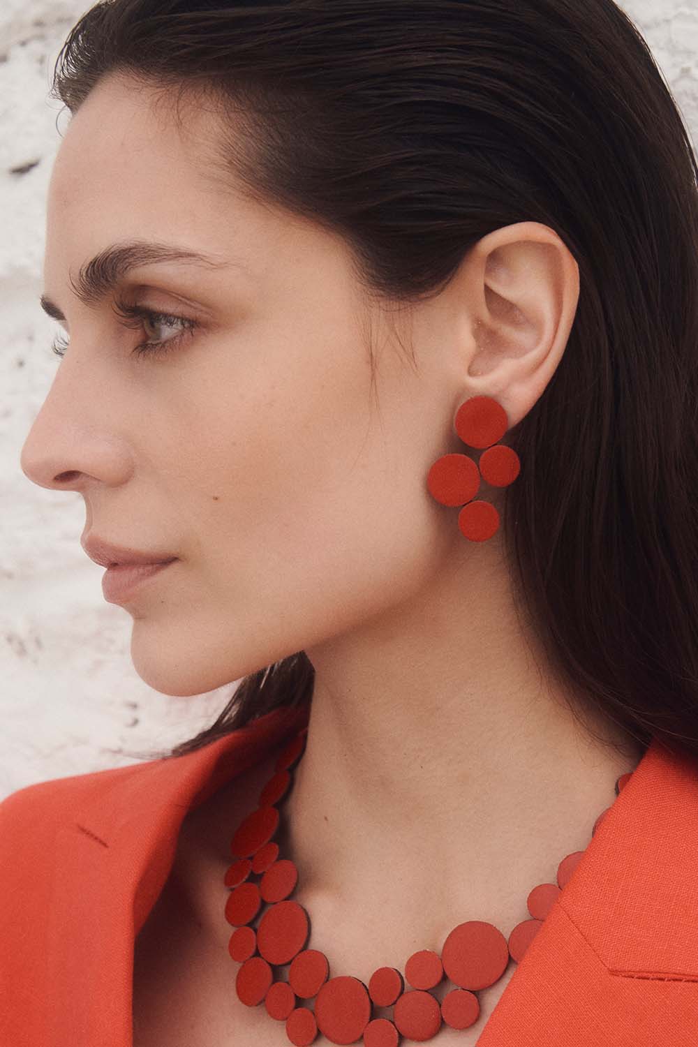 Pendientes Abstraction Pequeños - Rojo