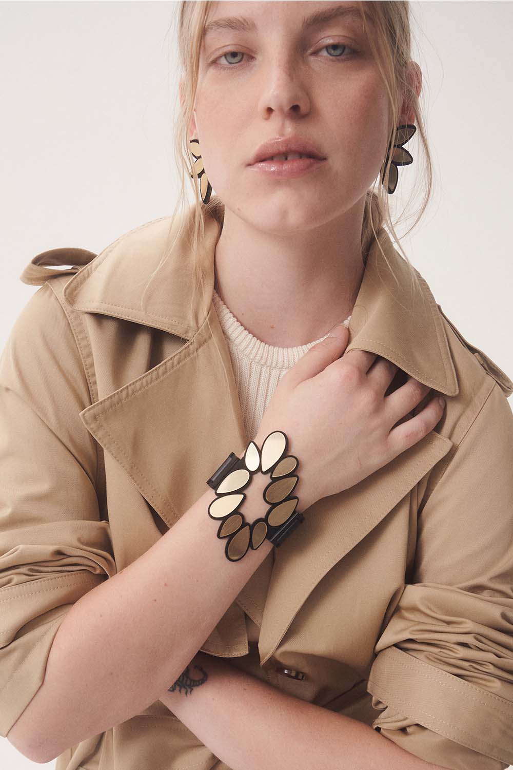 Brazalete Raindrop - Oro