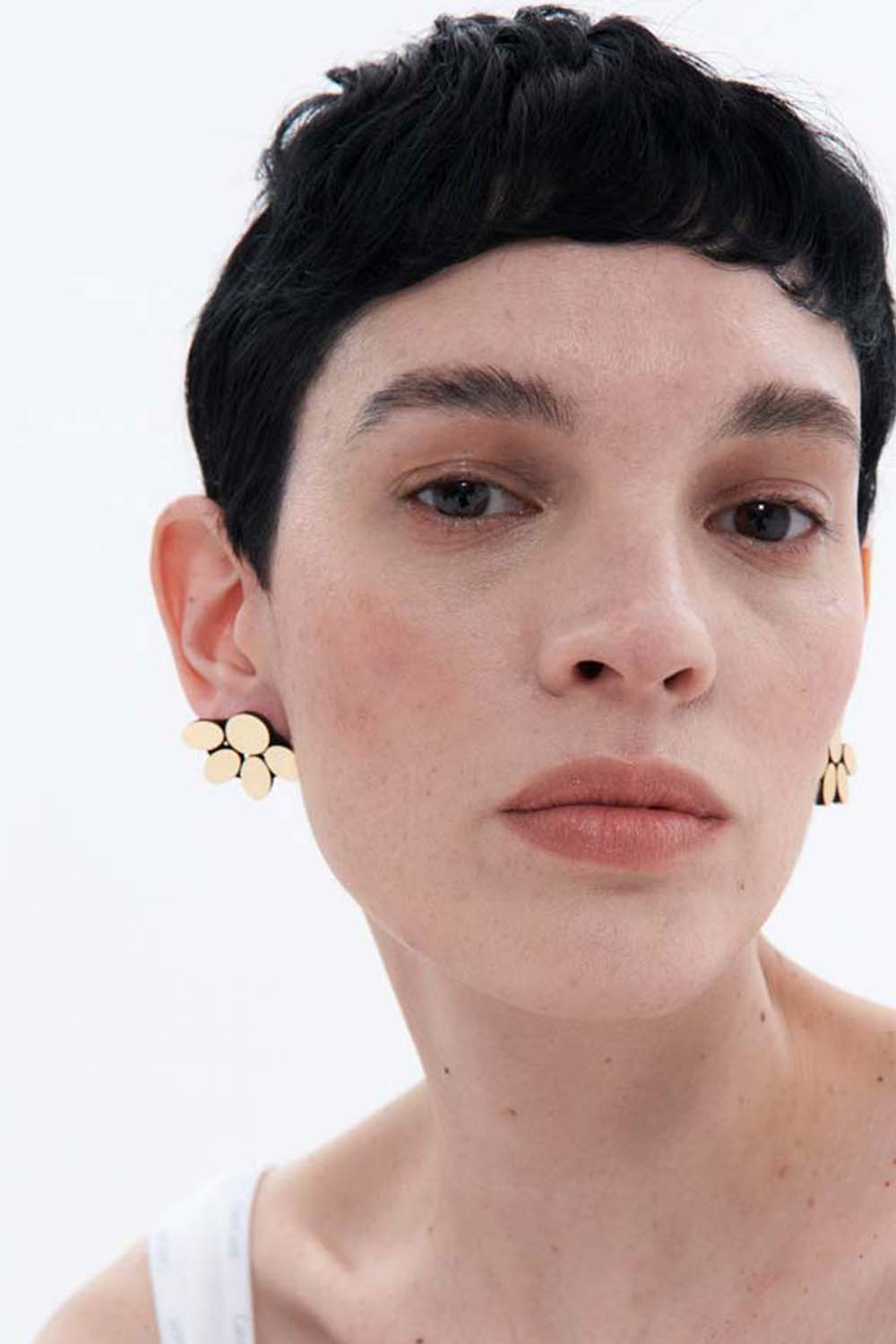 Pendientes Organic Reflections Pequeños - Oro