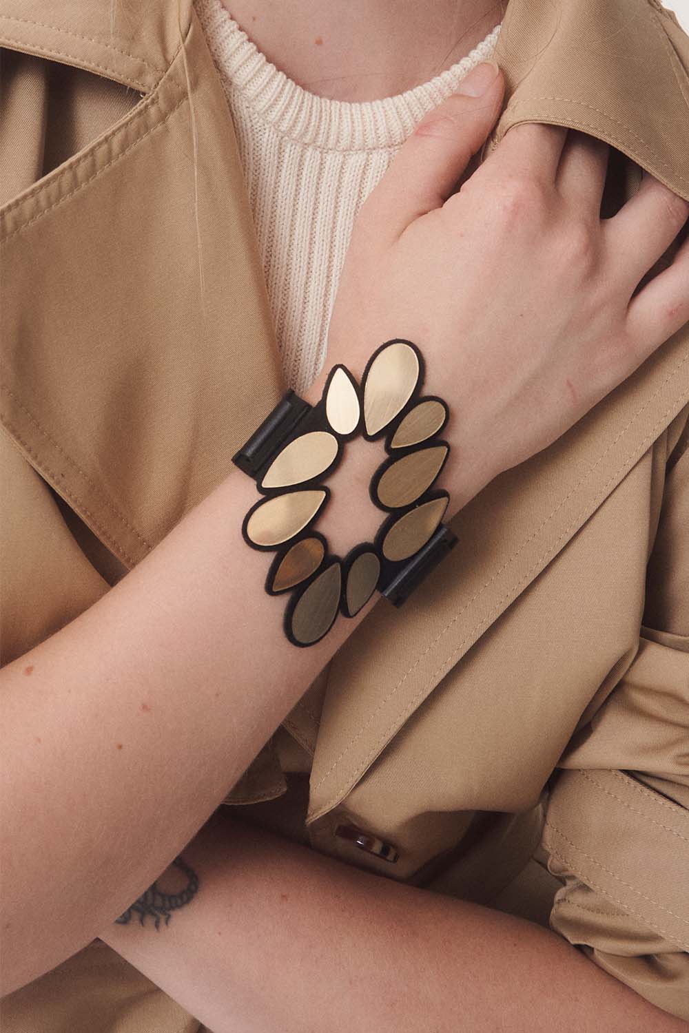 Brazalete Raindrop - Oro