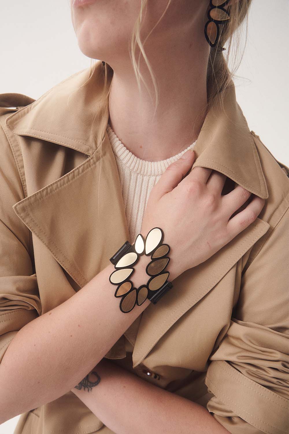 Brazalete Raindrop - Oro