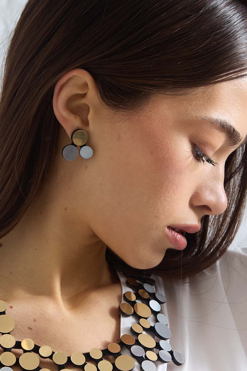 Pendientes Abstraction - Plata/Oro