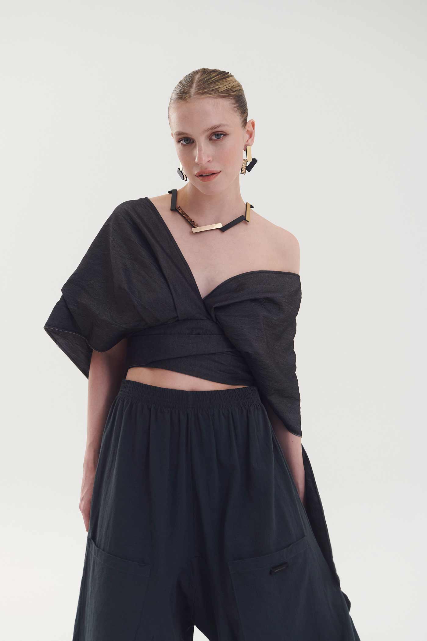 Collar Ray Redondo - Negro/Oro