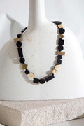 Collar Bauhaus Redondo - Negro/Oro