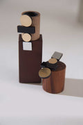 Pendientes Bauhaus Largos - Plata/Oro/Negro
