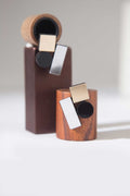 Pendientes Bauhaus Pequeños - Plata/Oro/Negro