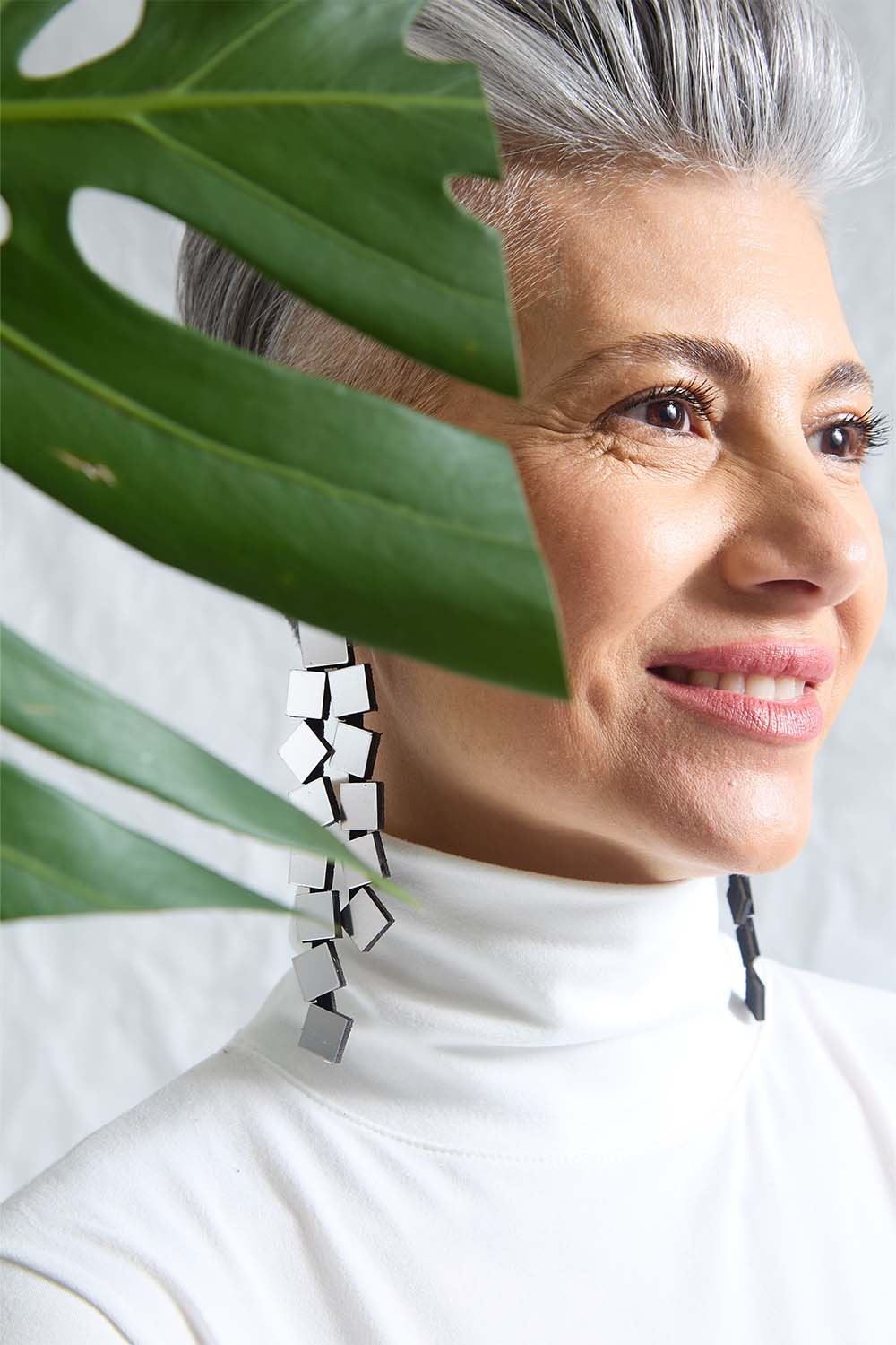 Pendientes Bauhaus Largos - Plata