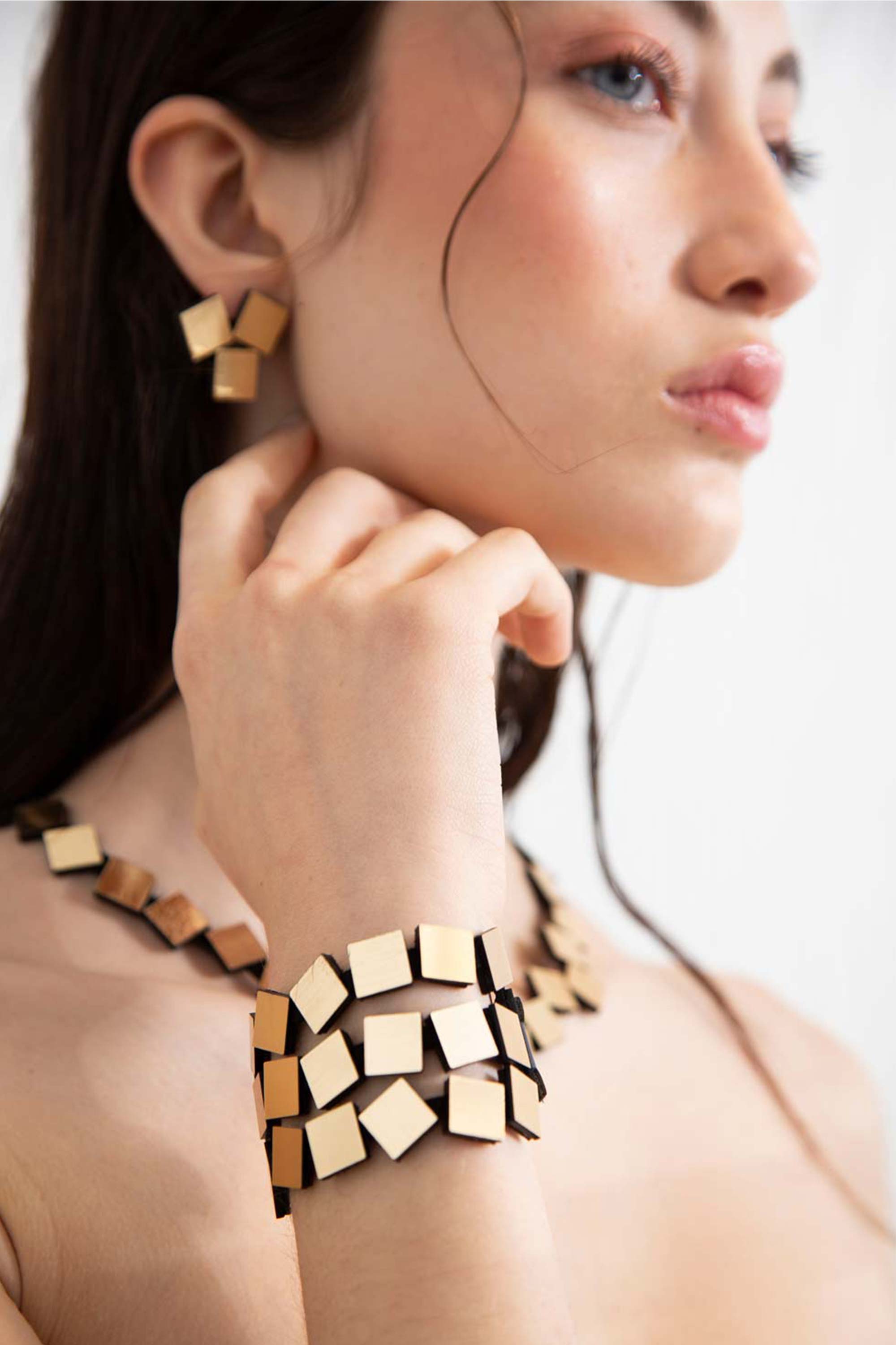 Brazalete Bauhaus 3 Tiras - Oro