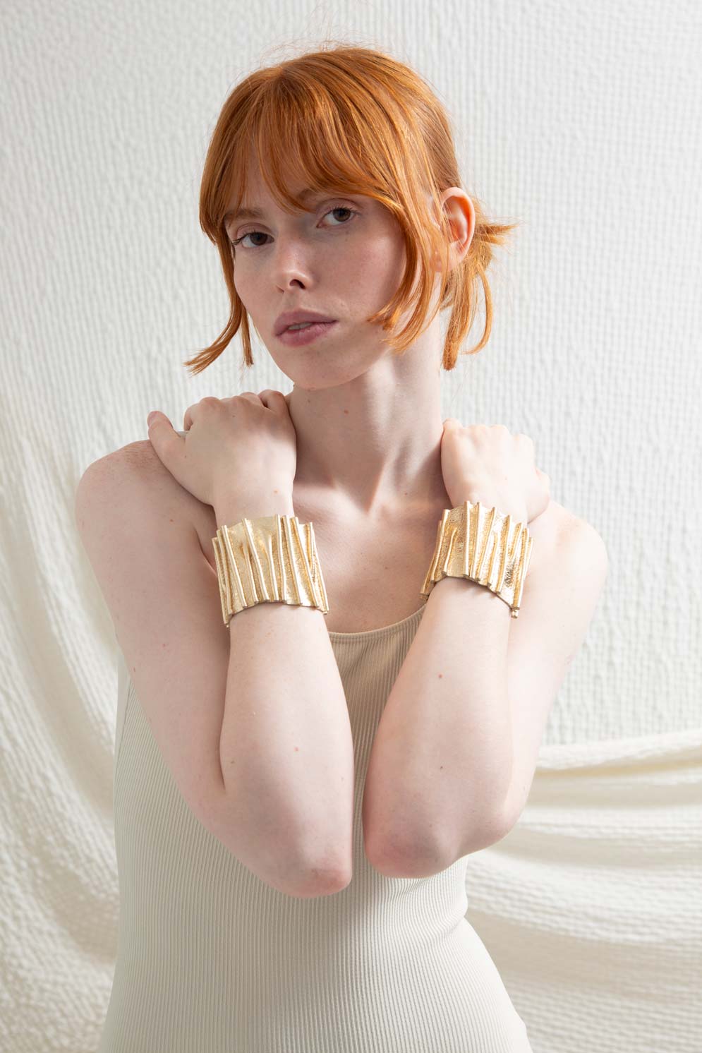 Brazalete Bauhaus Stitch - Oro