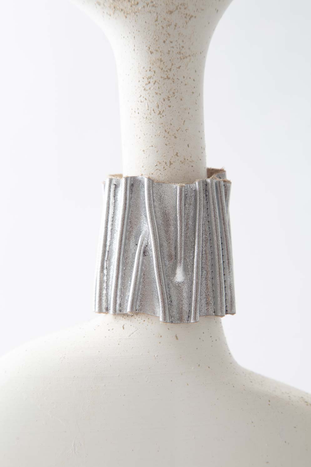 Brazalete Bauhaus Stitch - Plata