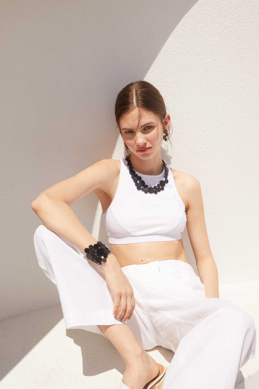 Abstraction Necklace Small - Black