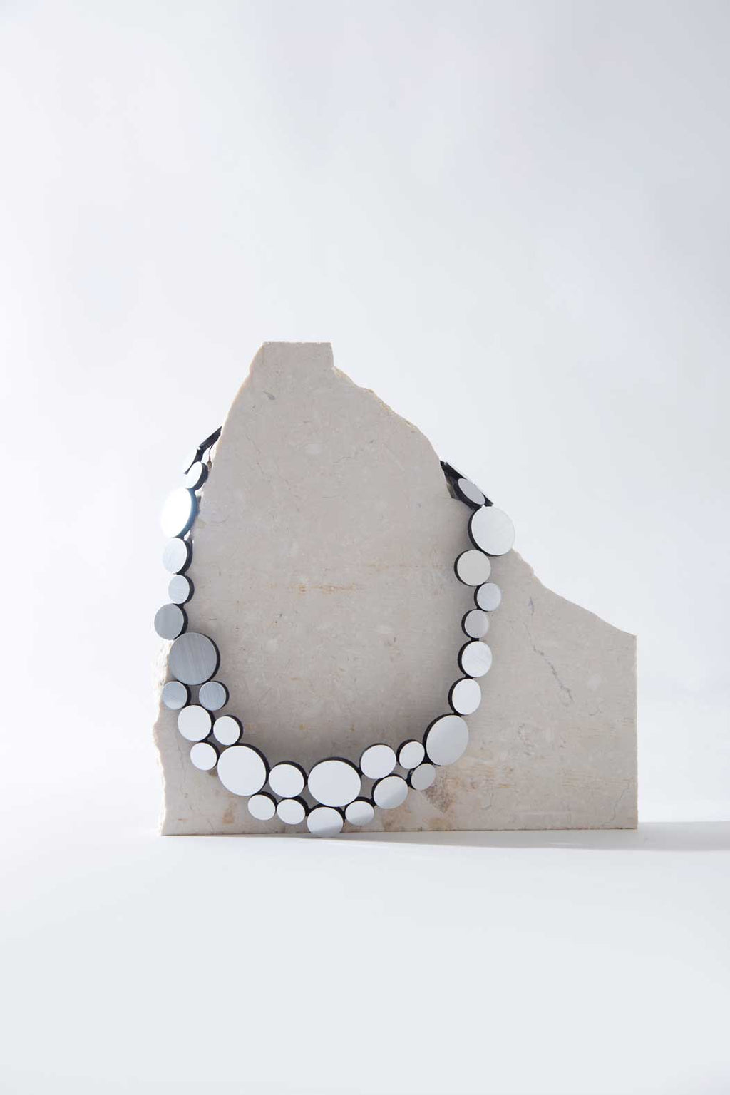 Collar Abstraction Pequeño - Plata