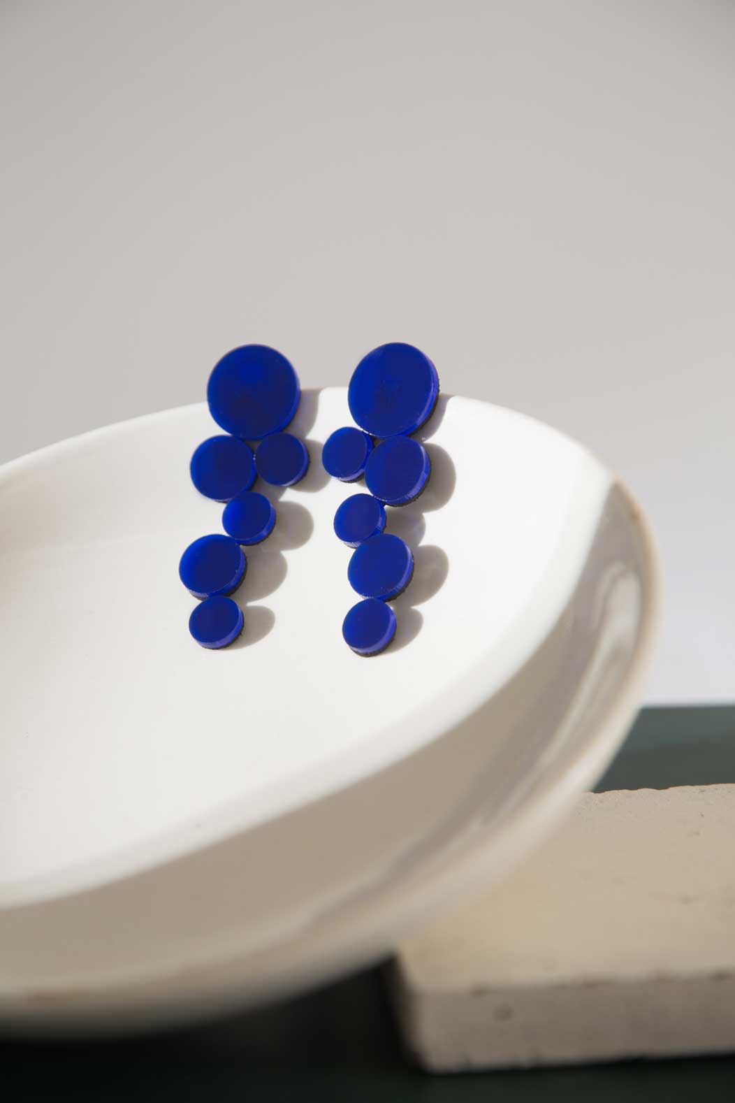 Pendientes Abstraction Largos - Azul