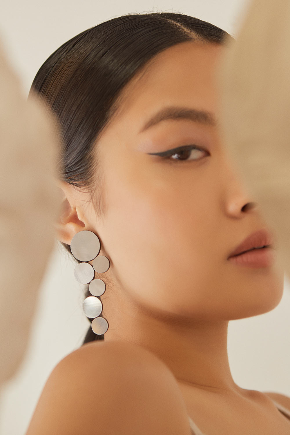 Pendientes Abstraction Largos - Plata