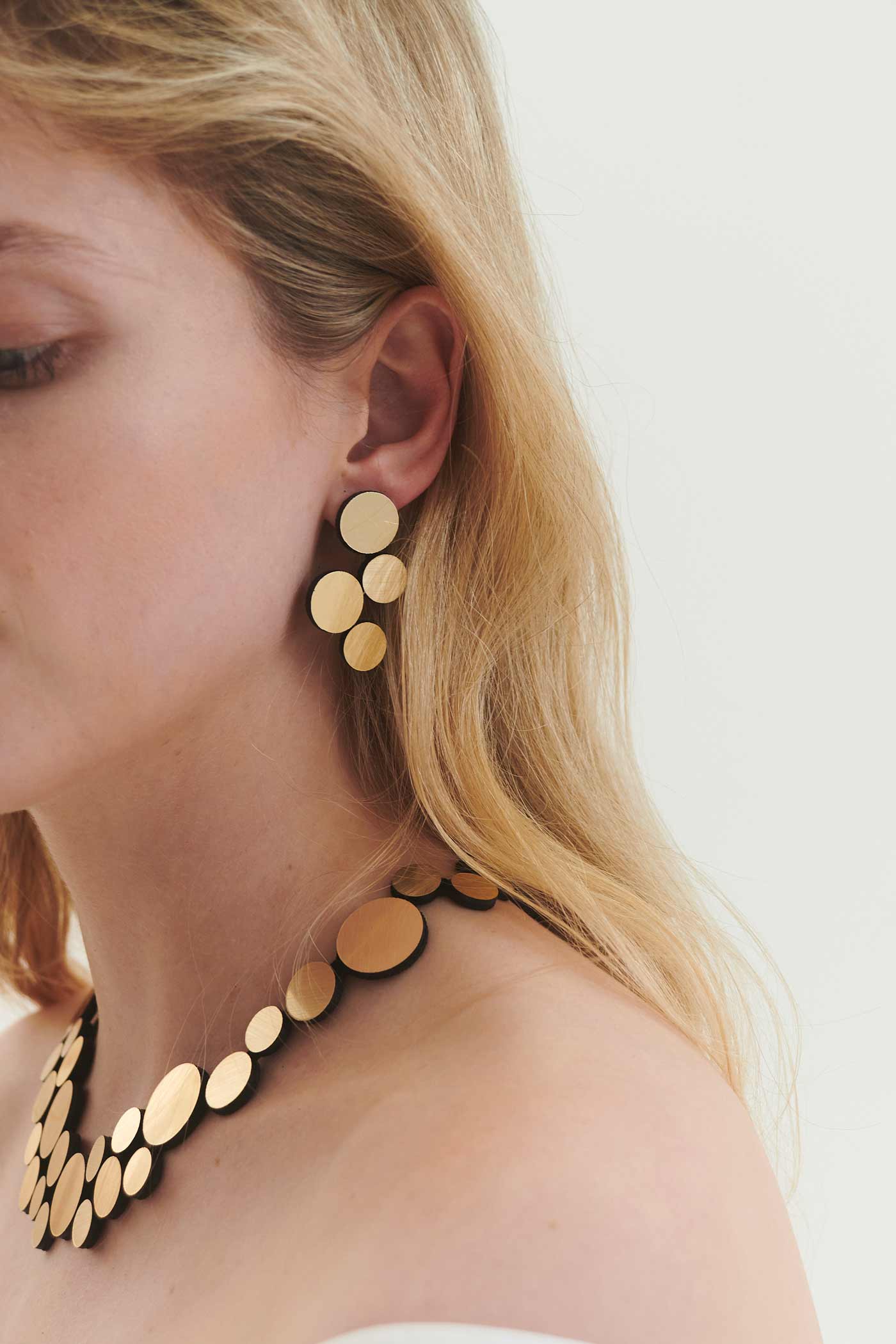 Pendientes Abstractions Pequeños - Oro