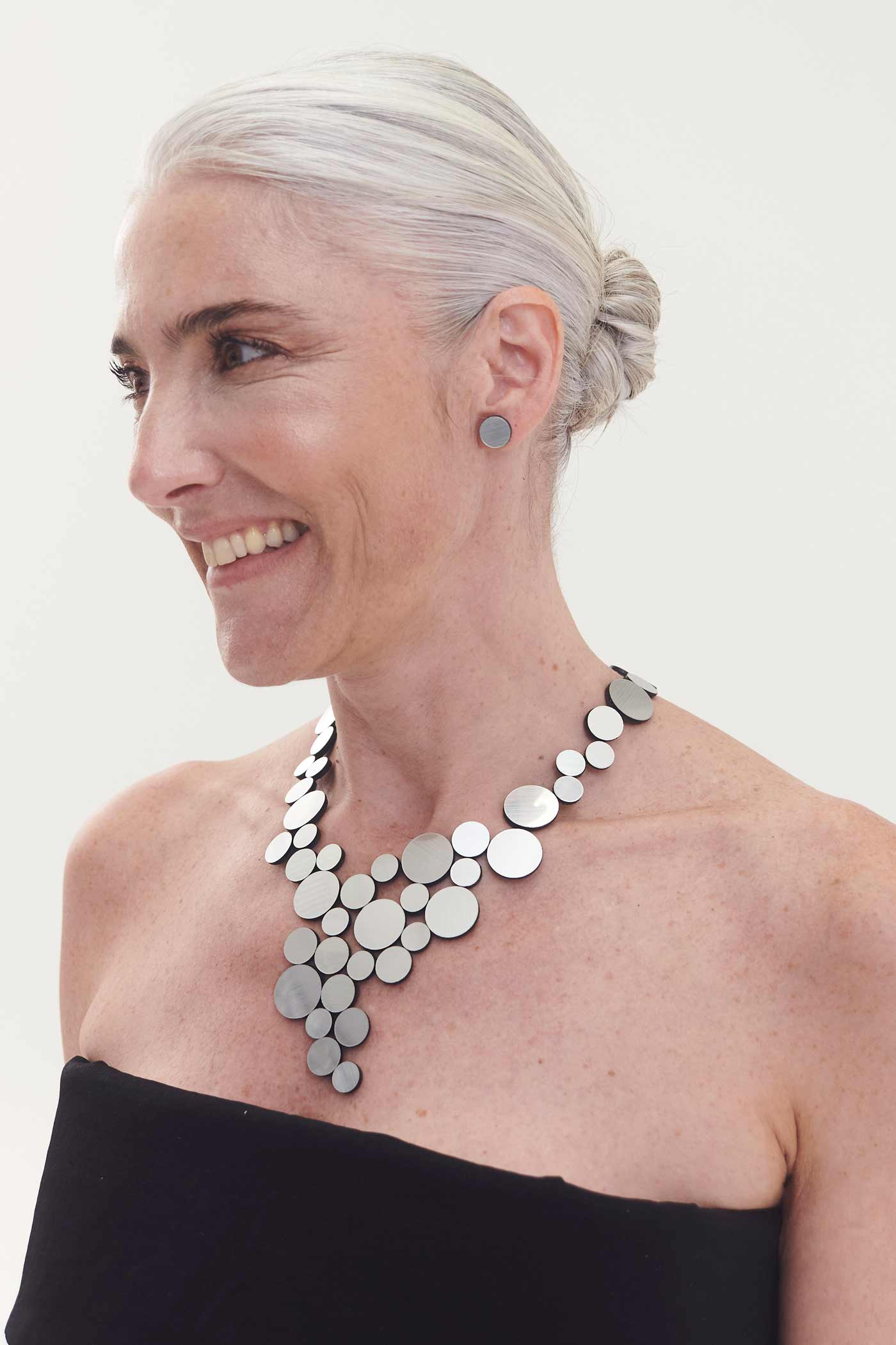 Collar Abstraction V - Plata