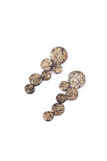 Pendientes Abstraction Largos - Oro Craquelado