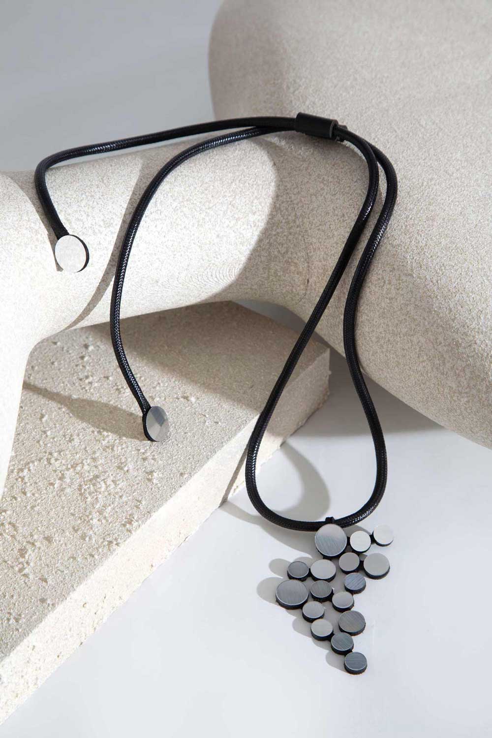 Collar Colgante Abstraction - Plata
