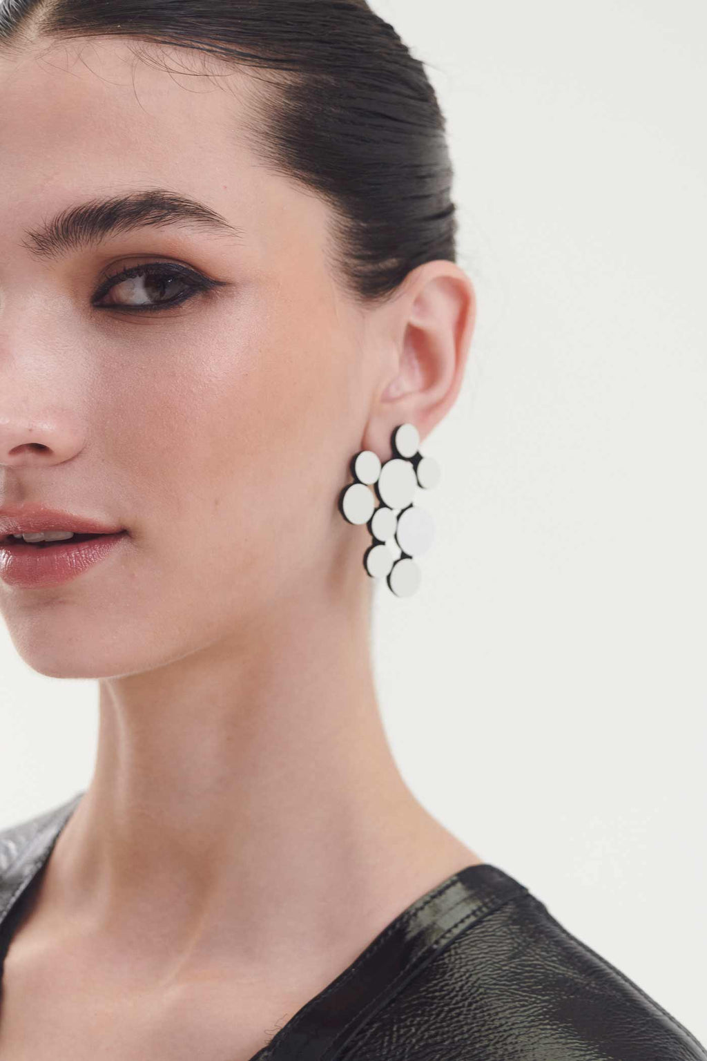 Pendientes Abstraction V - Plata