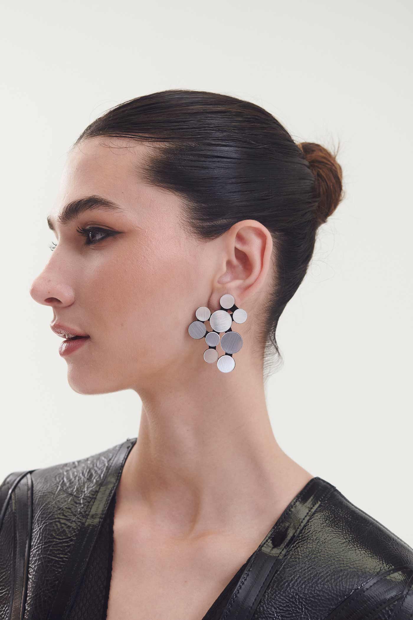 Pendientes Abstraction V - Plata