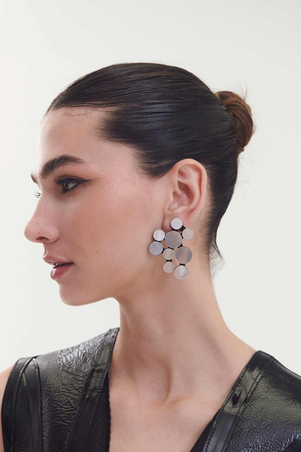 Pendientes Abstraction V - Plata