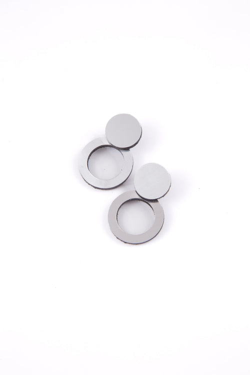 Abstraction Earrings New - Silver