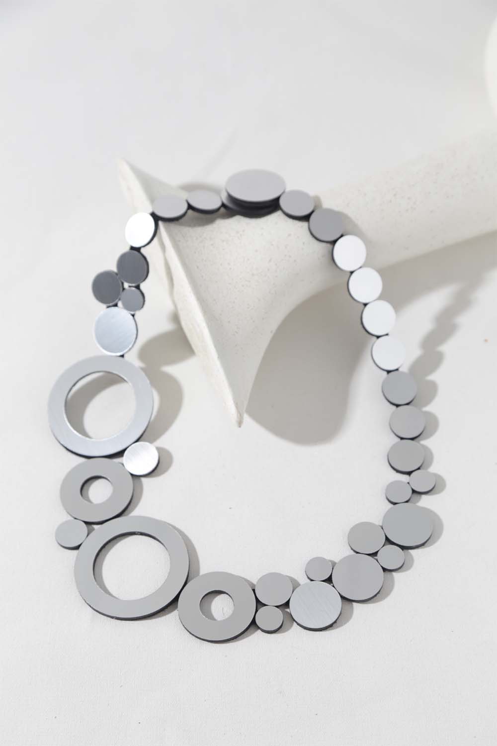 Collar Abstraction Nuevo - Plata