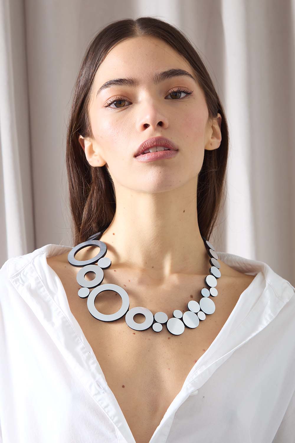 Collar Abstraction Nuevo - Plata