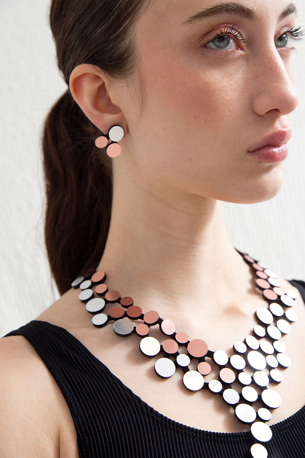 Pendientes Abstraction - Plata/Cobre