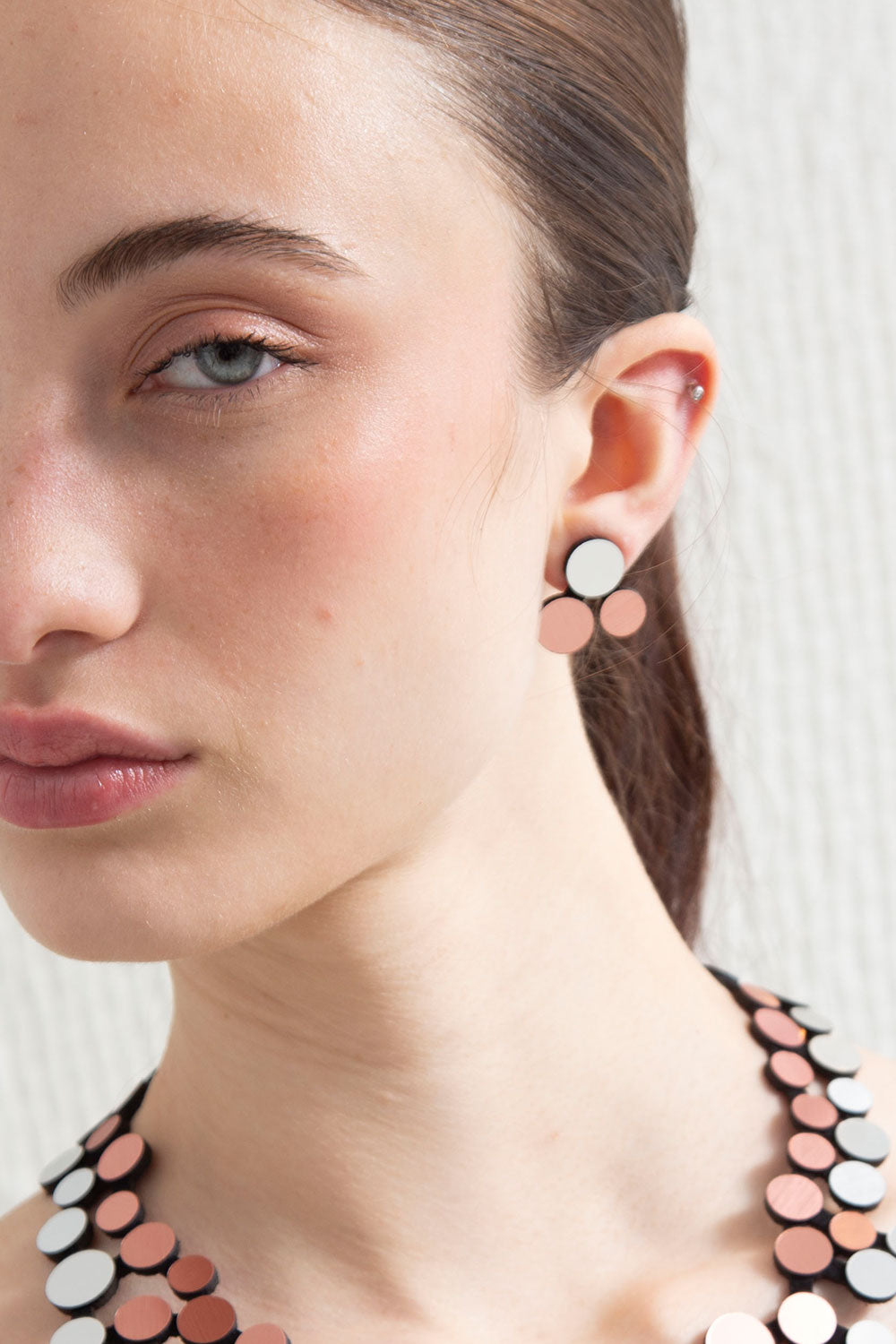 Pendientes Abstraction - Plata/Cobre