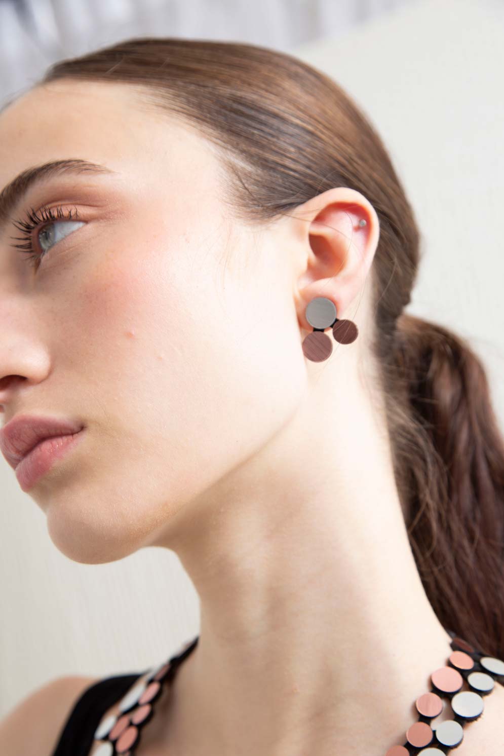 Pendientes Abstraction - Plata/Cobre