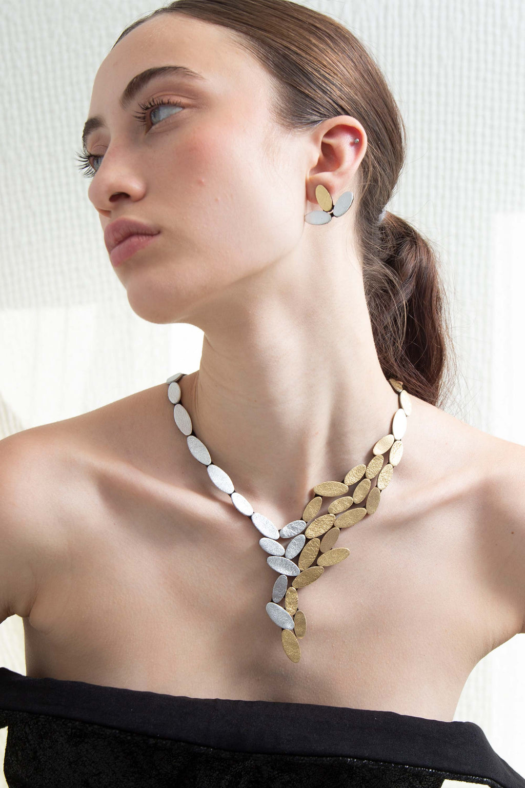Collar Emma V - Plata/Oro