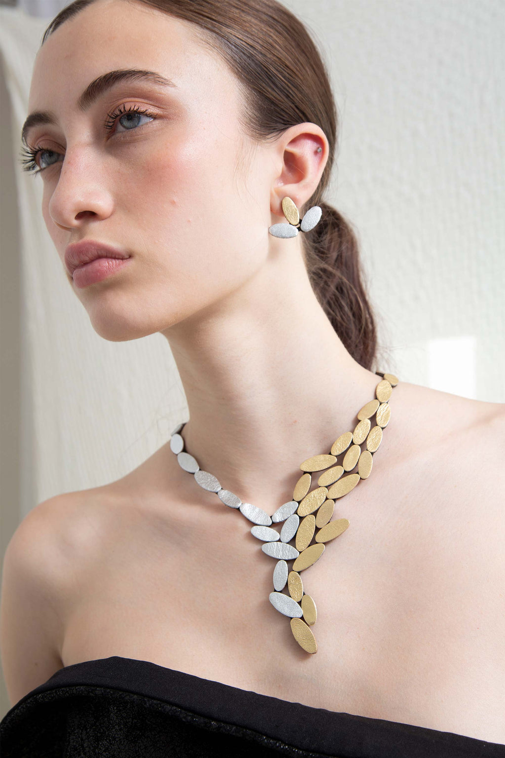 Collar Emma V - Plata/Oro