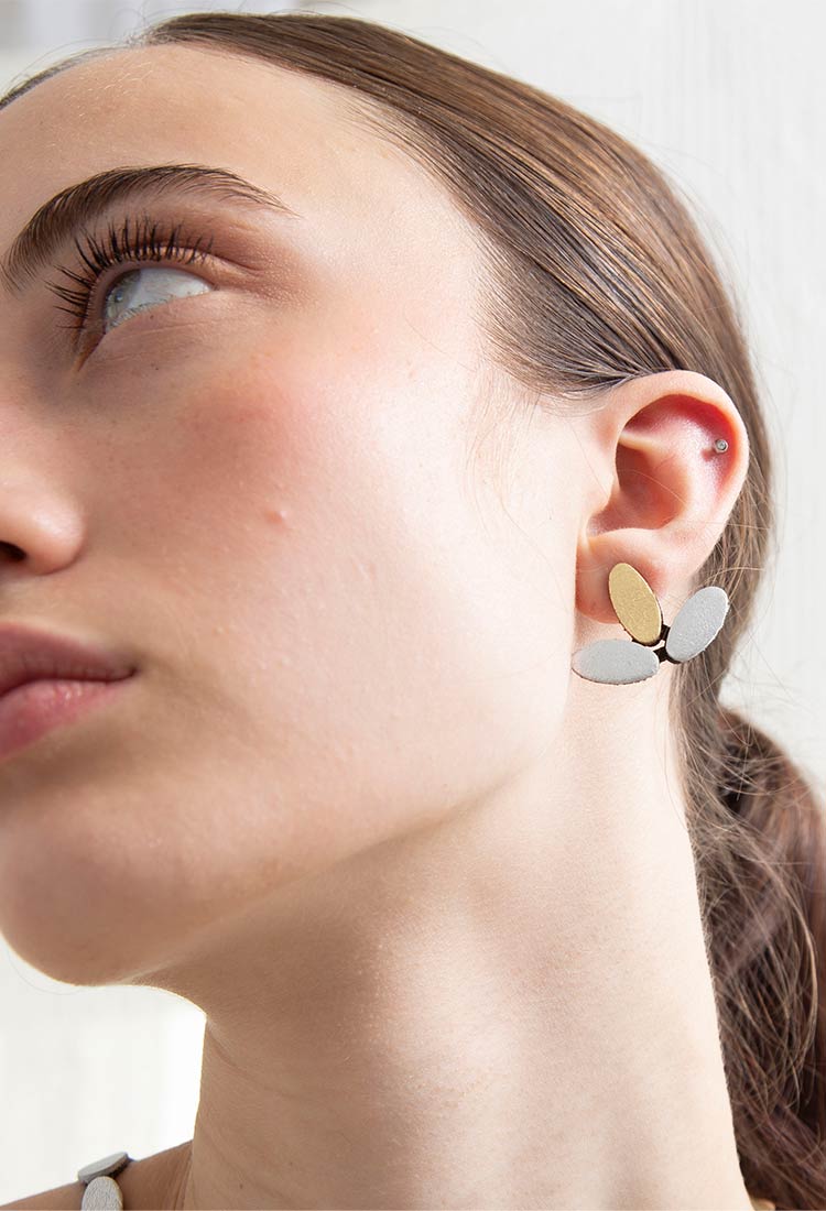 Pendientes Emma Pequeños - Plata/Oro