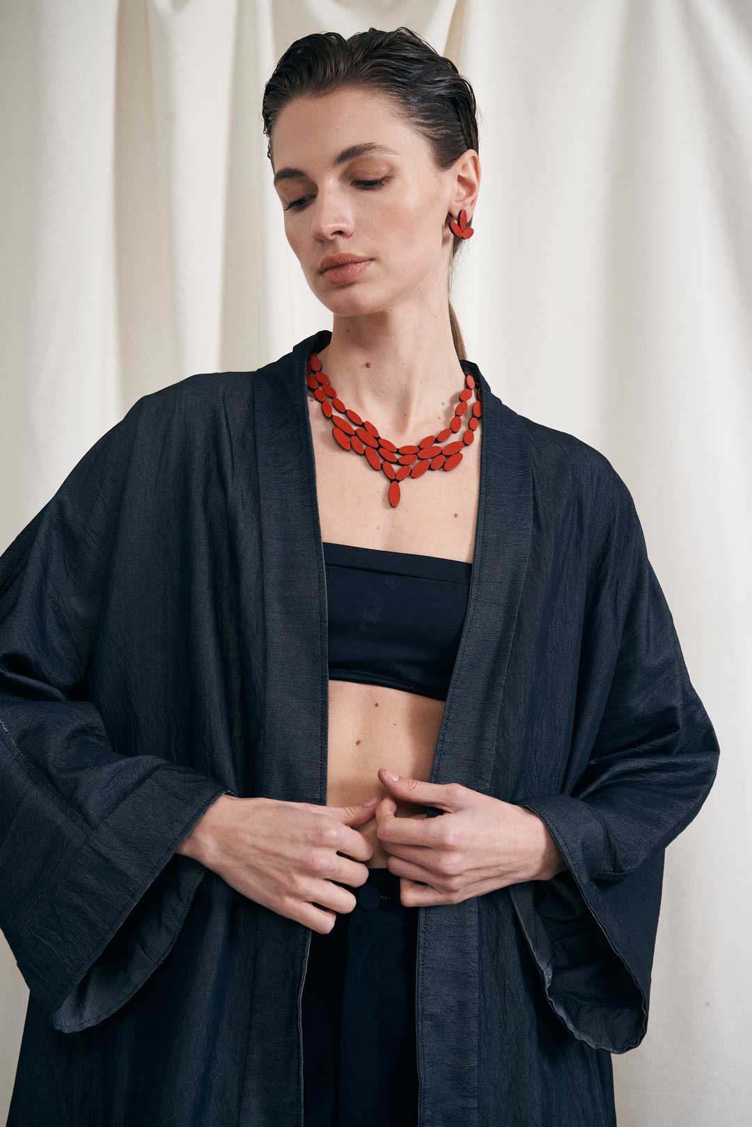 Pendientes Emma Pequeños - Rojo