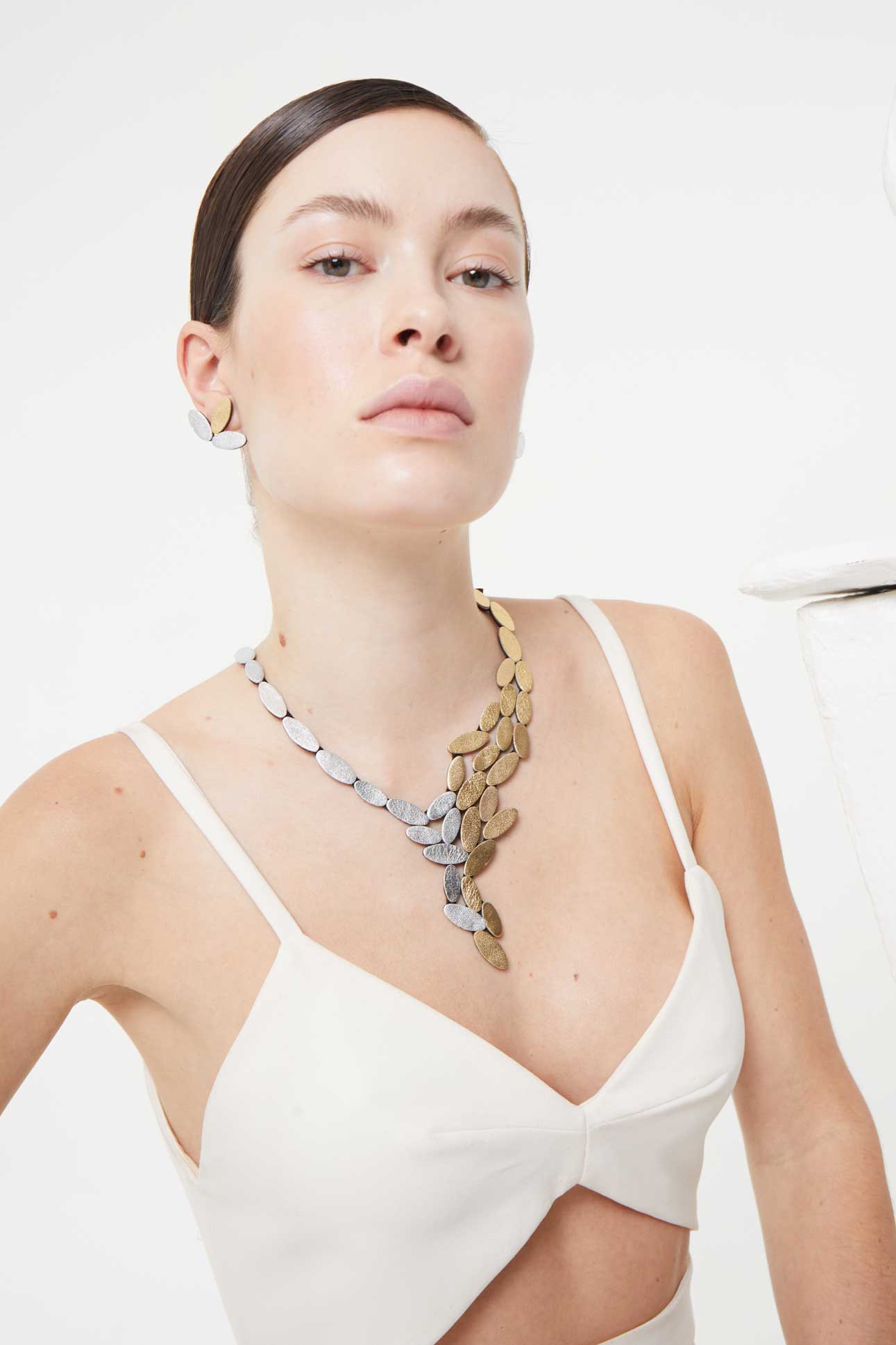 Collar Emma V - Plata/Oro