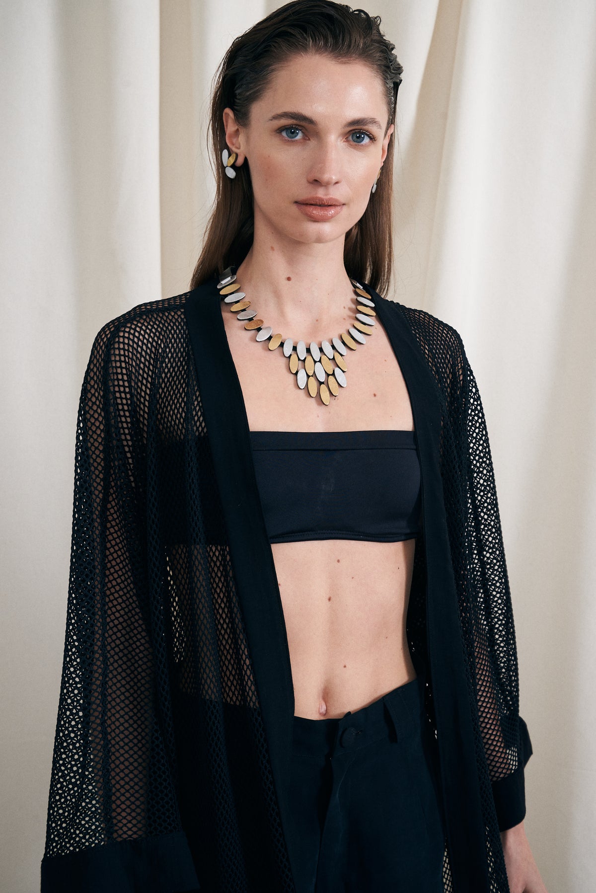 Collar Emma Cleo en Plata + Oro
