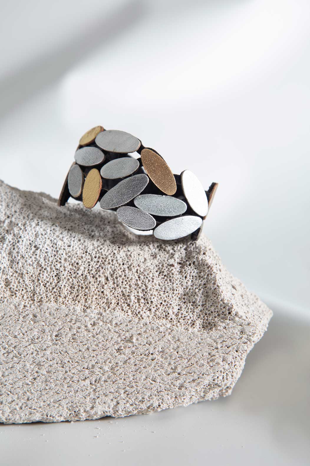 Brazalete Emma Mediano - Plata/Oro