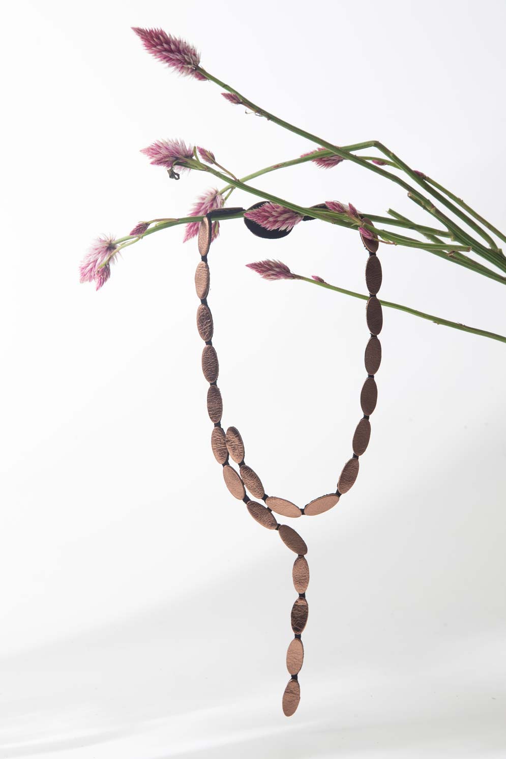 Emma Y Necklace -  Brown