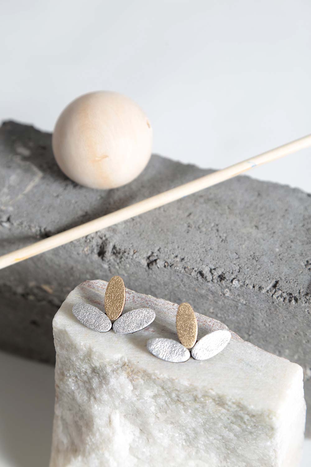 Pendientes Emma Pequeños - Plata/Oro