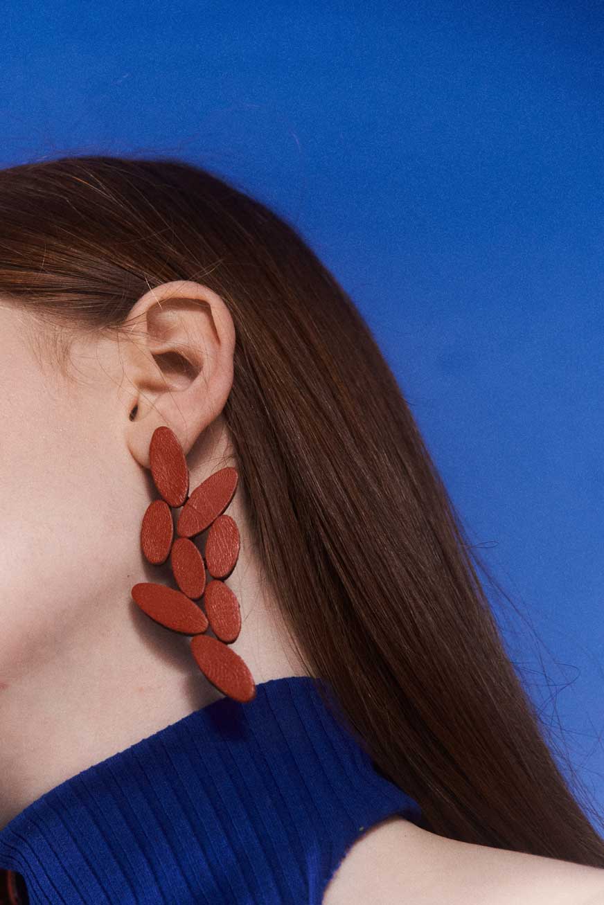 Pendientes Emma Largos - Rojo 