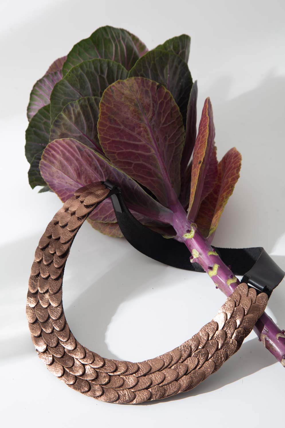 Emma Necklace Scales - Brown
