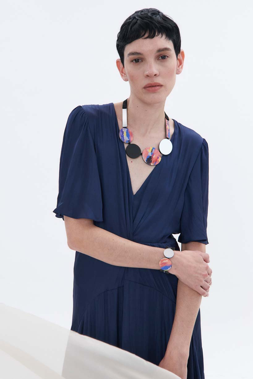 Collar Frame Círculos - Rosa