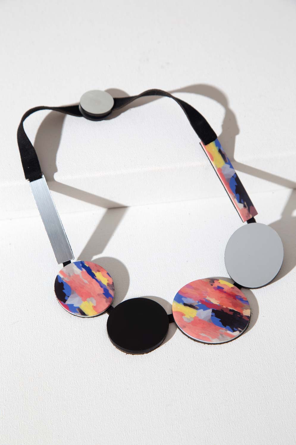 Collar Frame Círculos - Rosa