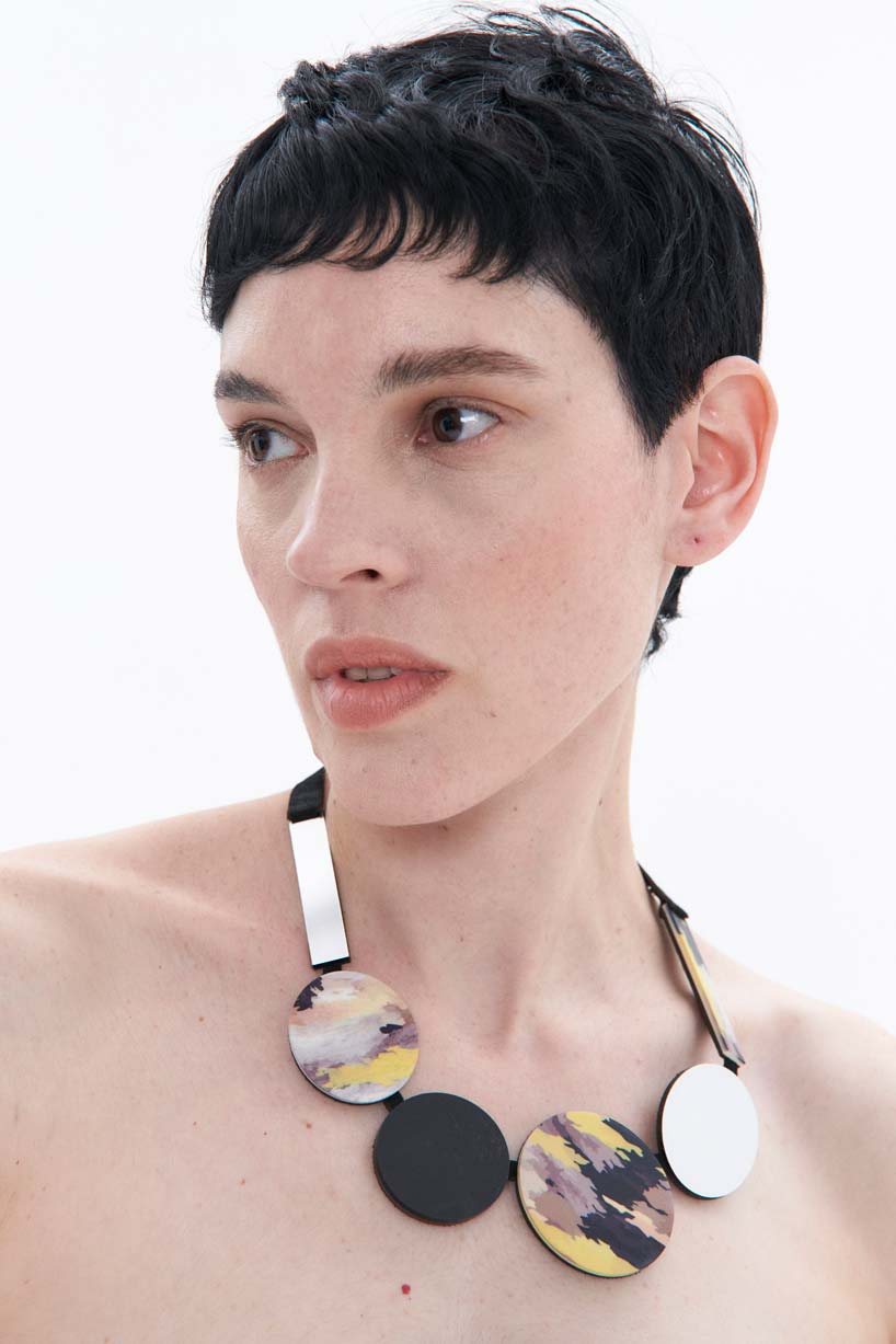 Collar Frame Círculos - Amarillo