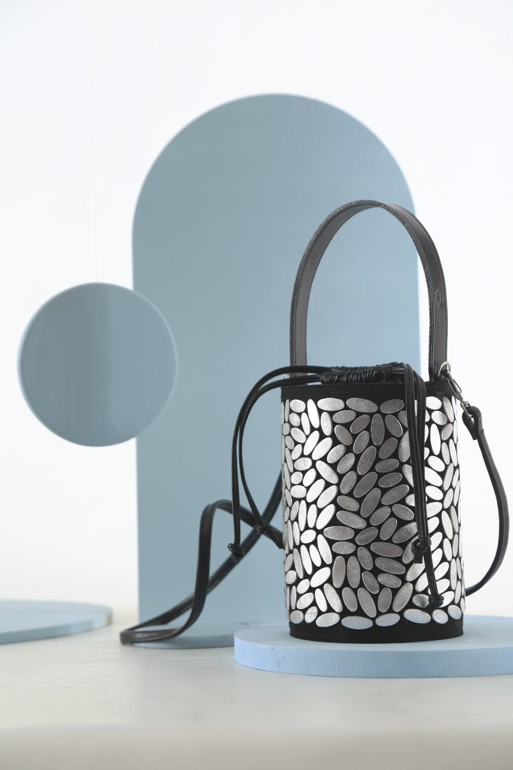Pre-Order- Bolso de cuero Emma - Plata