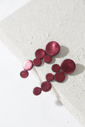 Pendientes Abstraction Largos - Burdeos