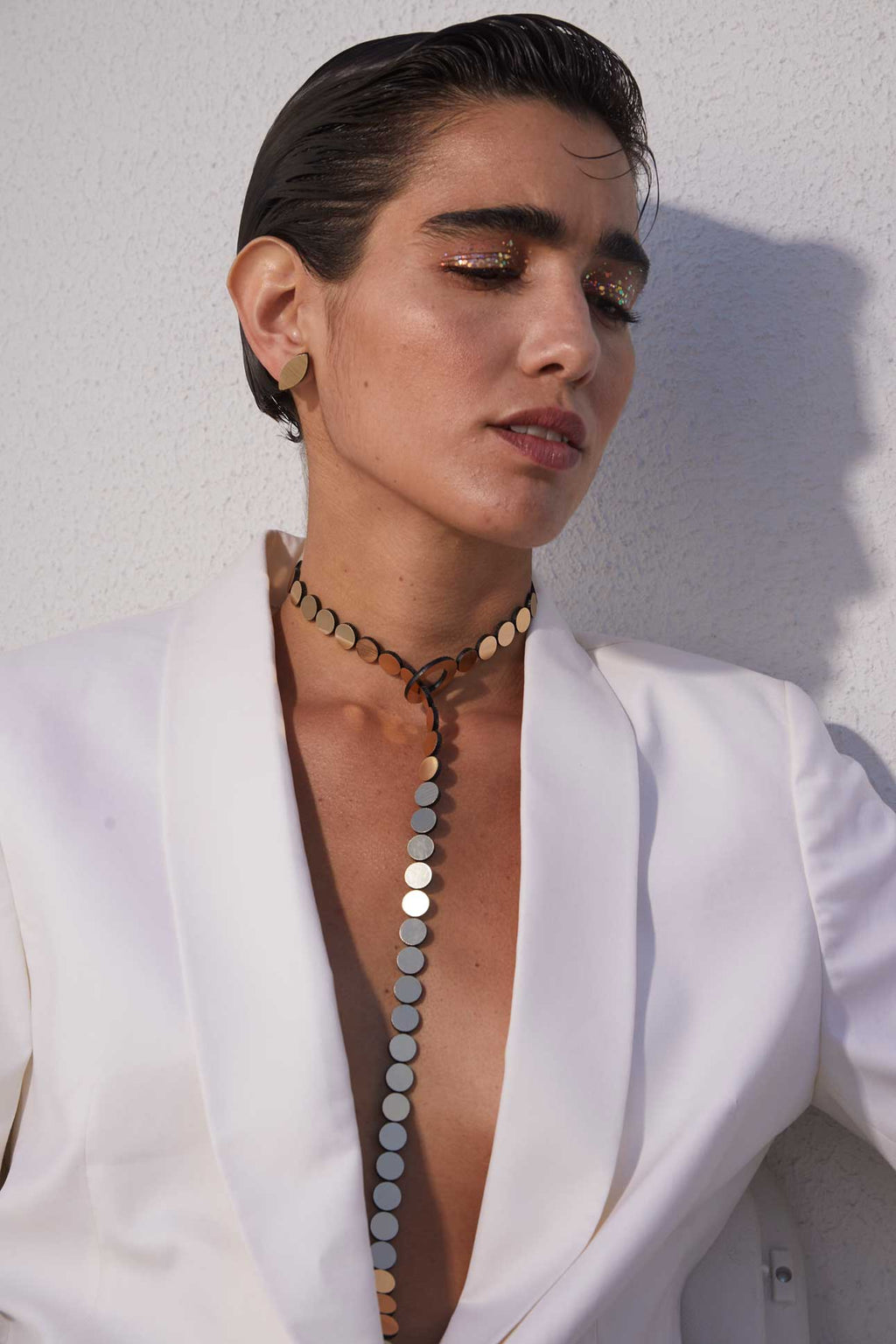 Collar Abstraction Y - Plata