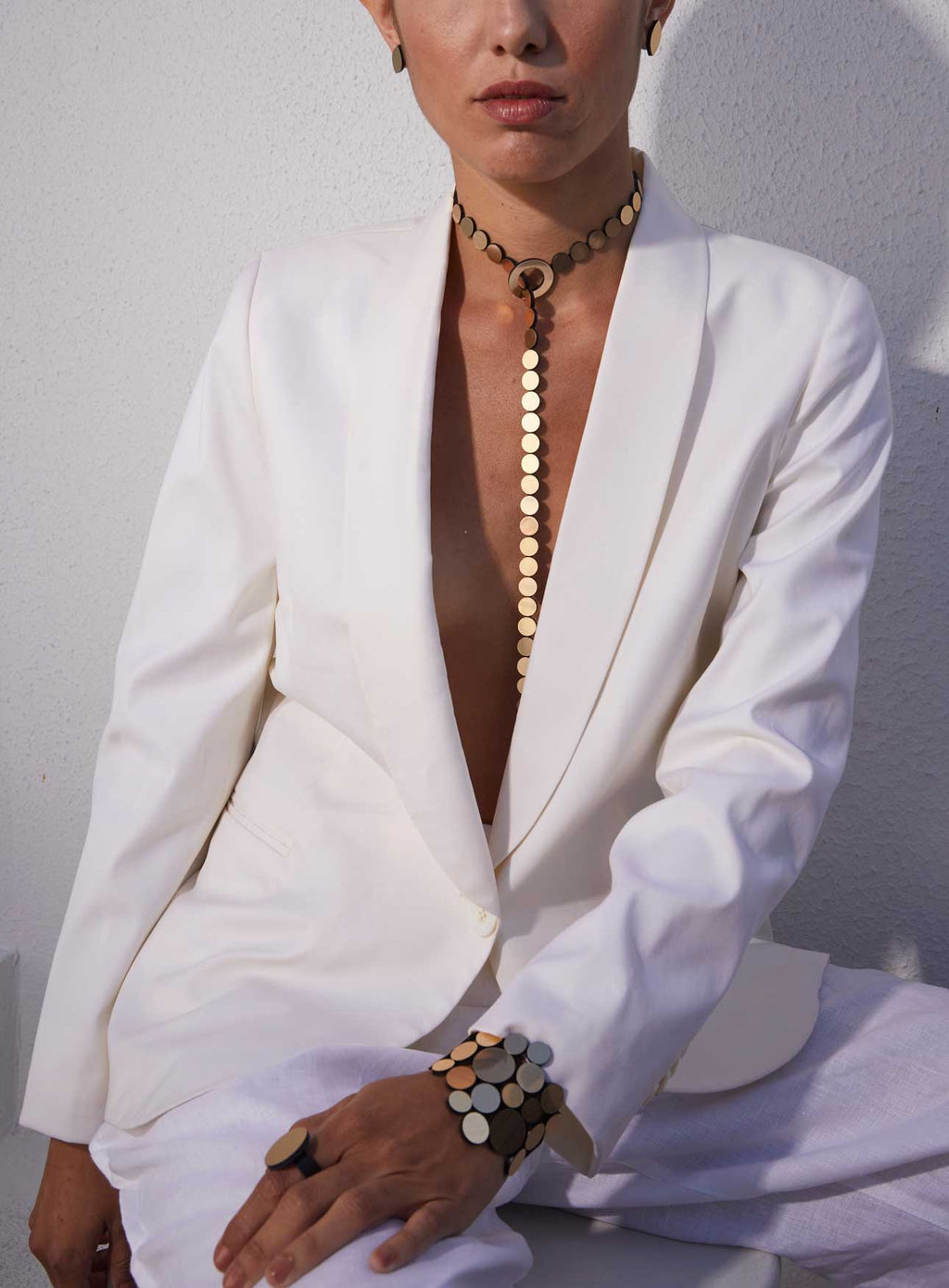 Collar Abstraction Y - Plata