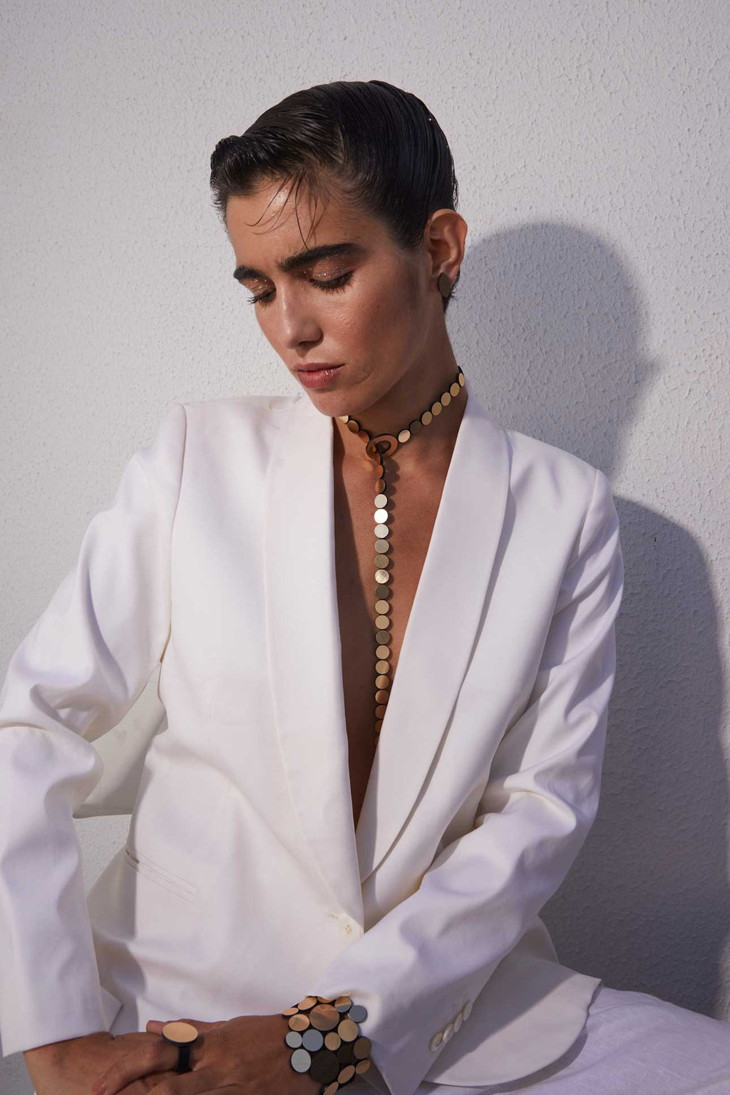 Collar Abstraction Y - Plata